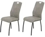 Hela Vertriebs GmbH Stuhl-Set, Grau, Metall, 44x96x64 cm, Esszimmer, St&uuml;hle,