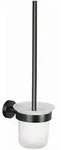 Tesa Wc-B&uuml;rstengarnitur Moon Graphit, Wei&szlig;, Metall, 11x37.9x14.5 cm,
