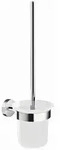 Tesa Wc-B&uuml;rstengarnitur Smooz, Wei&szlig;, Metall, 9.7x41x13.7 cm, B&uuml;rstenkopf