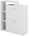 Vicco Schuhkipper, Wei&szlig;, Holzwerkstoff, 6 F&auml;cher, 2 Schubladen, Rechteckig,