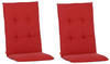 Siena Garden Sesselauflagenset, Rot, Textil, 2-teilig, Uni, Füllung:...