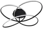 Globo Led-Deckenleuchte Panda, Opal, Schwarz, Wei&szlig;, Metall, Kunststoff, 13.5 cm, CE,