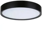 Paulmann Led-Deckenleuchte Tega, Schwarz, Kunststoff, rund,rund, F, 6.5 cm,
