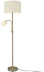meineWunschleuchte Led-Stehlampe, Messing, Textil, Rund,Rund, 40x170x40 cm,...
