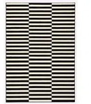 Hanse Home Flachwebeteppich Gloria, Creme, Schwarz, Kunststoff, Streifen,...