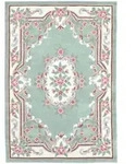 Theko Handtuftteppich, Gr&uuml;n, Textil, Floral, Rechteckig, 60x90 cm, antistatisch,