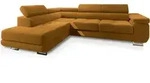 Masseno Ecksofa, Gelb, Holzwerkstoff, 5-Sitzer, L-Form,L-Form, 275x202 cm,