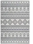 Kayoom Outdoorteppich Yoga, Anthrazit, Creme, Textil, geometrisch, rechteckig, 80x150