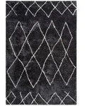 Kayoom Hochflorteppich Orlando, Anthrazit, Textil, geometrisch, rechteckig, 200x290