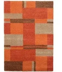 Novel Webteppich Palazzo Bloc, Terracotta, Textil, Abstraktes, rechteckig, 240x290