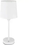 Globo Akku-Tischleuchte, Wei&szlig;, Kunststoff, Textil, 50 mm, F, 35 cm, Stufenschalter,