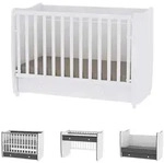 Lorelli Babybett, Wei&szlig;, Holzwerkstoff, 70x140 cm, Babym&ouml;bel, Babybetten,...
