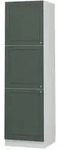 Vicco Vorratsschrank, Gr&uuml;n, Wei&szlig;, Holzwerkstoff, 2 F&auml;cher, Rechteckig,