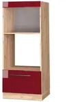 Vicco Mikrowellenschrank, Bordeaux, Honigeiche, Holzwerkstoff, 1 F&auml;cher, 1