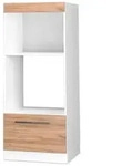 Vicco Mikrowellenschrank, Honigeiche, Wei&szlig;, Holzwerkstoff, 1 F&auml;cher, 1...