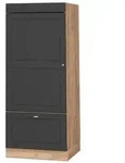 Vicco Vorratsschrank, Anthrazit, Gold, Eiche, Holzwerkstoff, 1 F&auml;cher, 1...