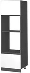 Vicco Mikrowellenschrank, Wei&szlig;, Anthrazit, Holzwerkstoff, 1 F&auml;cher,...