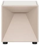 Sigor Akku-Tischleuchte Nutalis, Beige, Metall, quadratisch,quadratisch,...