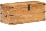 vidaXL Truhe, Braun, Holz, Akazie, Schlafzimmer, Betten, Bettkasten