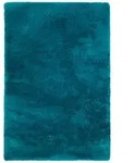 Obsession Hochflorteppich My Curacao, Petrol, Textil, Uni, rechteckig, 80x150...
