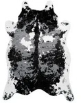 Kayoom Kunstfell, Schwarz, Wei&szlig;, Textil, Animalprint, organisch, 160x230 cm,