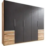 Mid.you Dreht&uuml;renschrank Wimex Level 36A, Graphit, Eiche, Holzwerkstoff, 3 F&auml;cher,