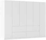Rauch M&ouml;bel Dreht&uuml;renschrank, Wei&szlig;, Holzwerkstoff, 4 F&auml;cher, 4 Schublade(n)