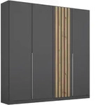 Rauch M&ouml;bel Dreht&uuml;renschrank, Grau, Eiche Artisan, Holzwerkstoff, 2 F&auml;cher,