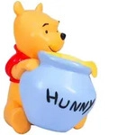 Disney Led-Dekoleuchte Winnie Pooh, Gelb, Mehrfarbig, Rot, Kunststoff, 10.8x14.7x16.5