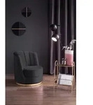 Livetastic Sessel, Schwarz, Metall, Raute, 68x77x57 cm, Sitzfl&auml;che 360&deg; drehbar,