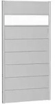 Biohort Sichtschutz, Silber, Metall, Kunststoff, 96x182x4.4 cm, Sonnen- &