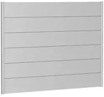 Biohort Sichtschutz, Silber, Metall, 180x137x4.4 cm, Sonnen- & Sichtschutz,