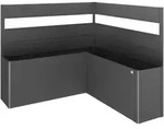 Biohort Sichtschutz, Dunkelgrau, Metall, Kunststoff, 201x91x201 cm, Sonnen- &