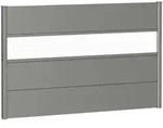 Biohort Sichtschutz, Grau, Metall, Kunststoff, 145x91x4.4 cm, Sonnen- & Sichtschutz,