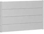 Biohort Sichtschutz, Silber, Metall, 145x91x4.4 cm, Sonnen- & Sichtschutz,
