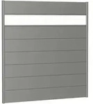 Biohort Sichtschutz, Grau, Metall, Kunststoff, 180x182x4.4 cm, Sonnen- & Sichtschutz,
