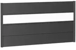 Biohort Sichtschutz, Dunkelgrau, Metall, Kunststoff, 180x91x4.4 cm, Sonnen- &
