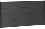 Biohort Sichtschutz, Dunkelgrau, Metall, 180x91x4.4 cm, Sonnen- & Sichtschutz,