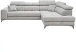 ed exciting design Ecksofa, Taupe, Textil, 4-Sitzer, Ottomane rechts,L-Form, 282x198