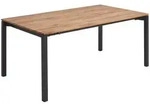 Valdera Esstisch, Eiche, Holz, Eiche, massiv, rechteckig, eckig, 100x76x180-280...