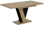 Altdecor Esstisch, Eiche, Holzwerkstoff, Rechteckig,Rechteckig, Bodenplatte,