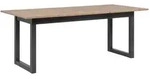 P & B Esstisch, Anthrazit, Eiche Artisan, Holzwerkstoff, rechteckig, U-Form,