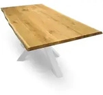 holz4home&reg; Tischplatte, Eiche, Holz, 70x4x100 cm, Esszimmer, Tische, Esstische