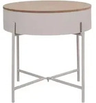 Beistelltisch, Beige, Metall, Kunststoff, 40x40x40 cm, einfacher Aufbau,...