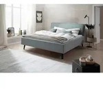 P & B Polsterbett Frieda, Hellblau, Holz, Esche, 140x200 cm, Reach, individuelle