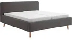 Xora Polsterbett, Grau, Holz, Esche,Birke, Buche, massiv, 140x200 cm, Reach,