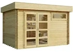 Alpholz Gartenhaus, Natur, Holz, 185 L, 1 F&auml;cher, Rechteckig, 394x217x268 cm,