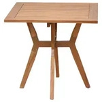 Gardenson Balkontisch, Natur, Holz, Akazie, massiv, Uni, quadratisch, 70x65x70 cm,