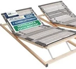 AM Qualit&auml;tsmatratzen Lattenrost, Braun, Holz, Buche, Uni, 7-Zonen, Rechteckig,