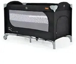 Cangaroo Babyreisebett, Schwarz, Metall, 60x120 cm, Babym&ouml;bel, Babybetten,
